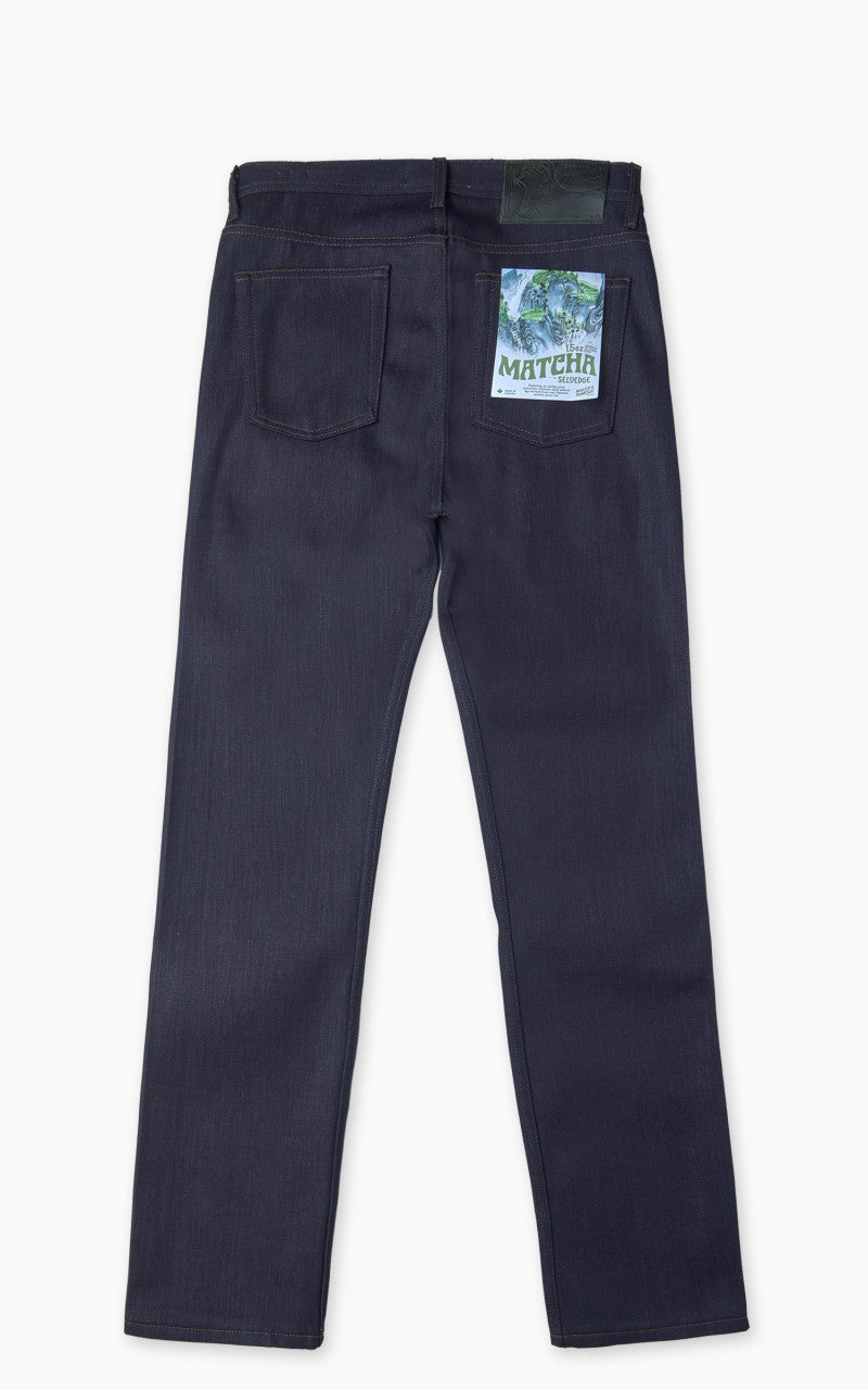 Naked & Famous Denim Weird Guy Matcha Selvedge Indigo 15oz