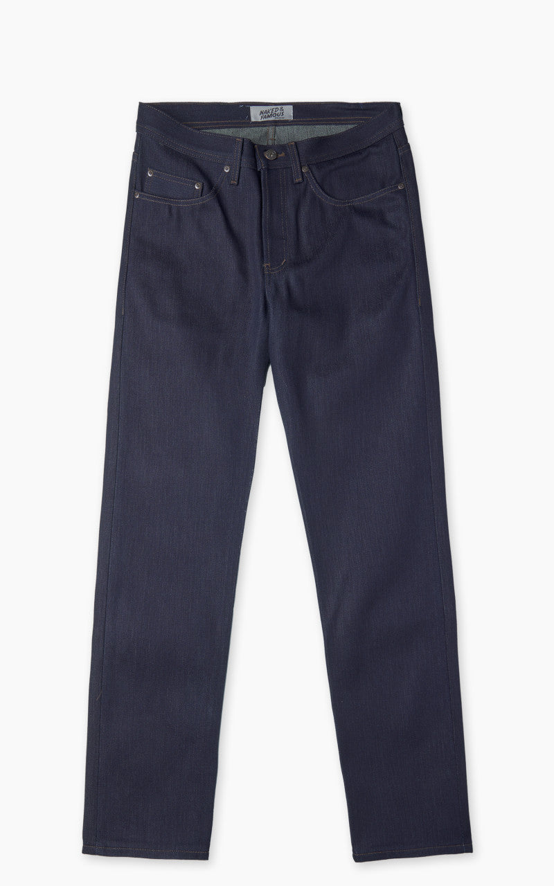 Naked & Famous Denim Weird Guy Matcha Selvedge Indigo 15oz