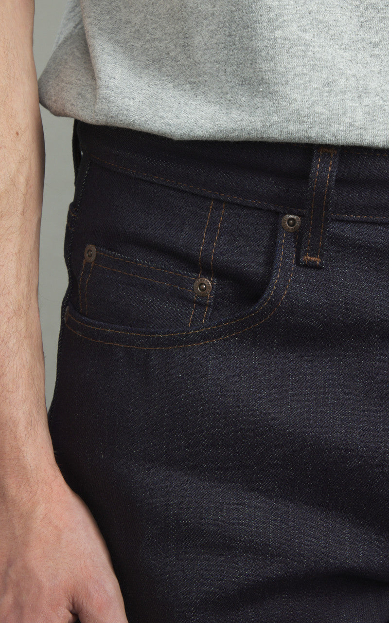 Naked & Famous Denim Easy Guy Matcha Selvedge Indigo 15oz