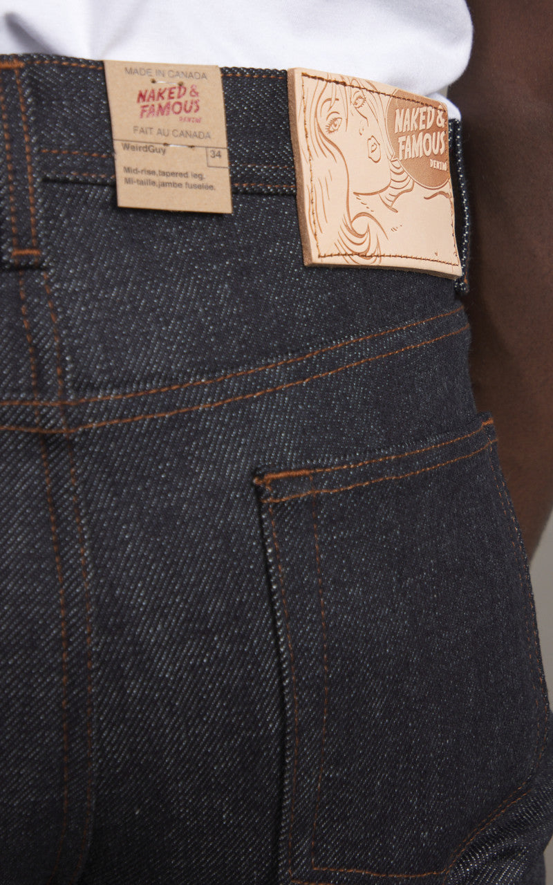 Naked & Famous Denim Weird Guy Elephant 13 Red Core 21oz