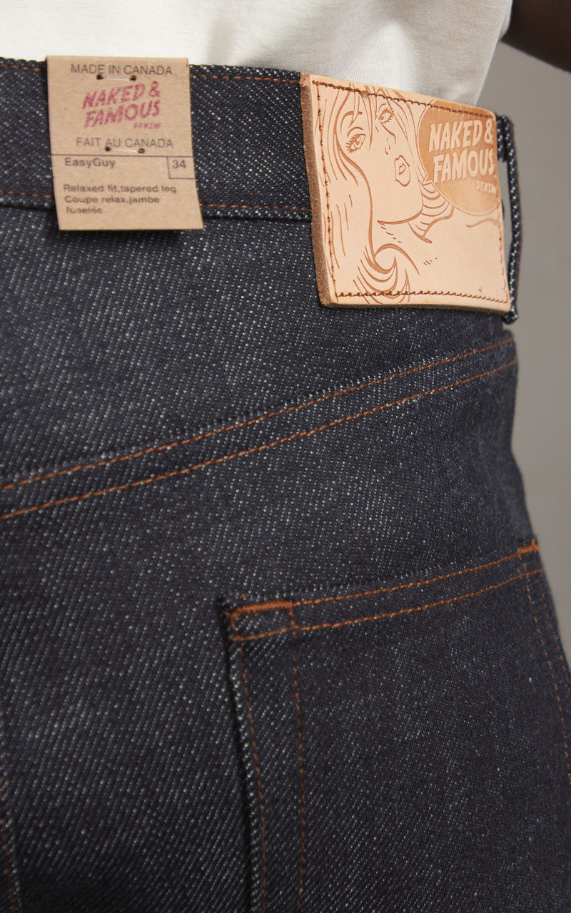 Naked & Famous Denim Easy Guy Elephant 13 Red Core 21oz