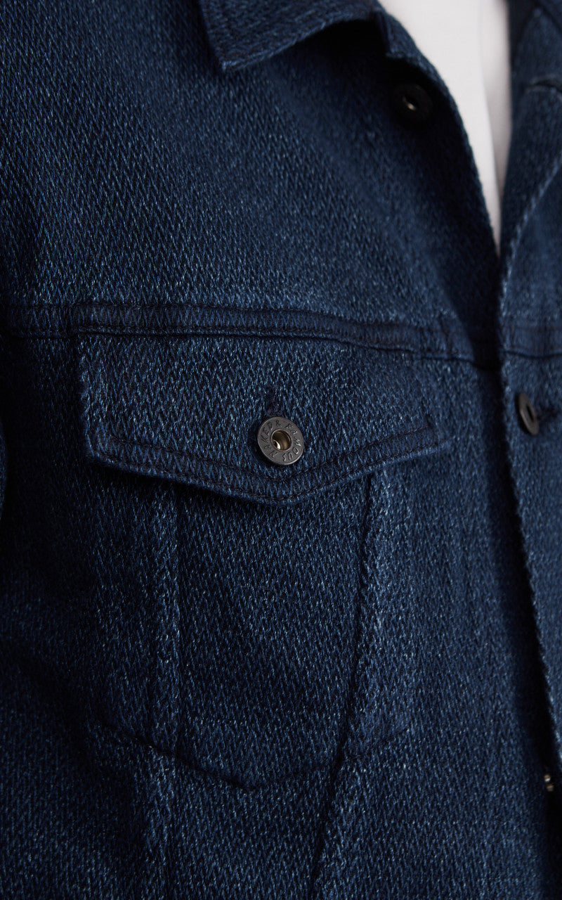 Naked & Famous Denim Denim Jacket Yagasuri Denim Indigo