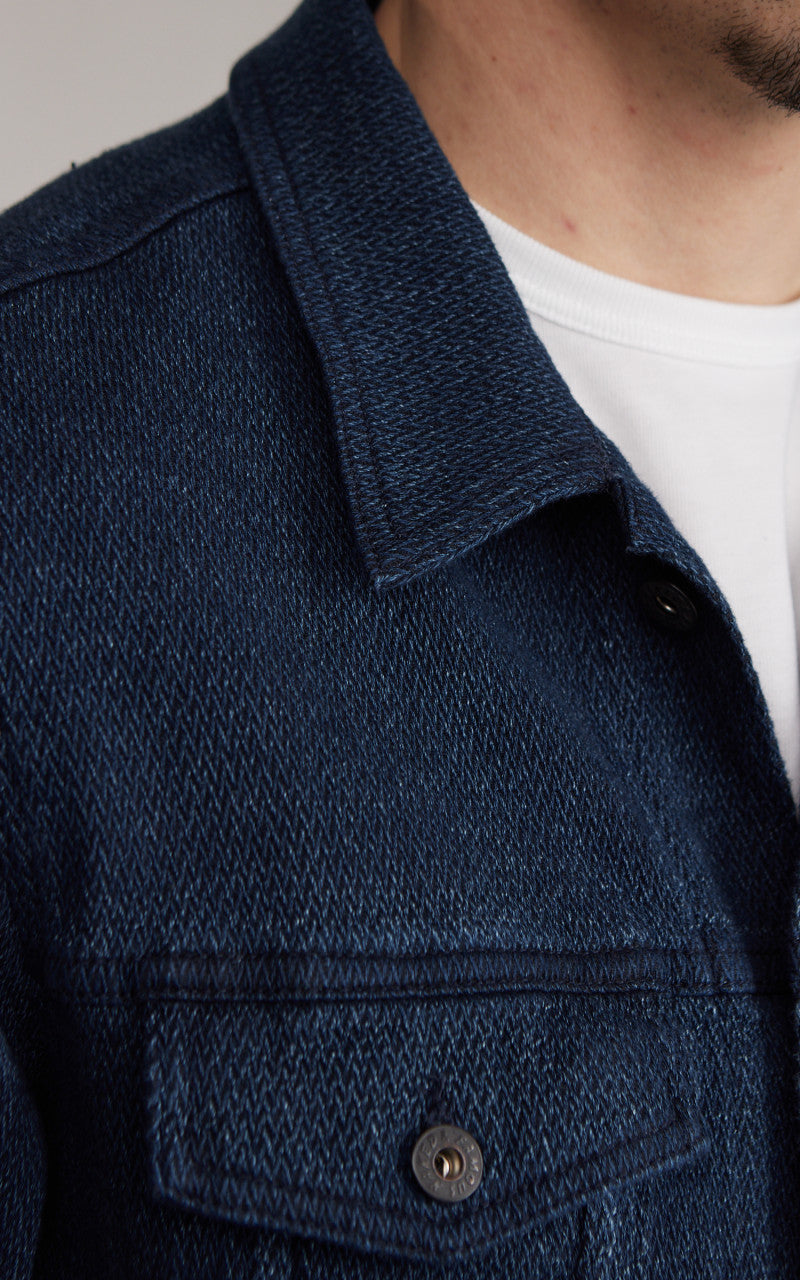 Naked & Famous Denim Denim Jacket Yagasuri Denim Indigo