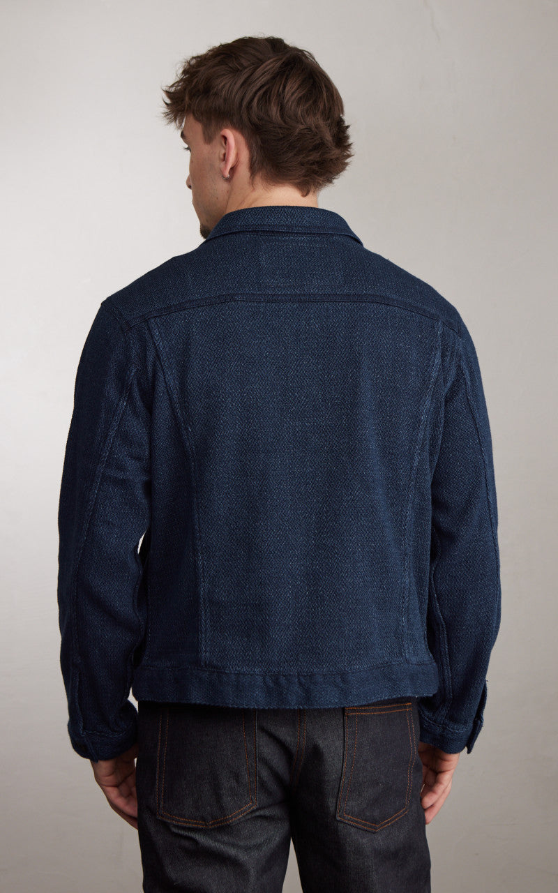 Naked & Famous Denim Denim Jacket Yagasuri Denim Indigo