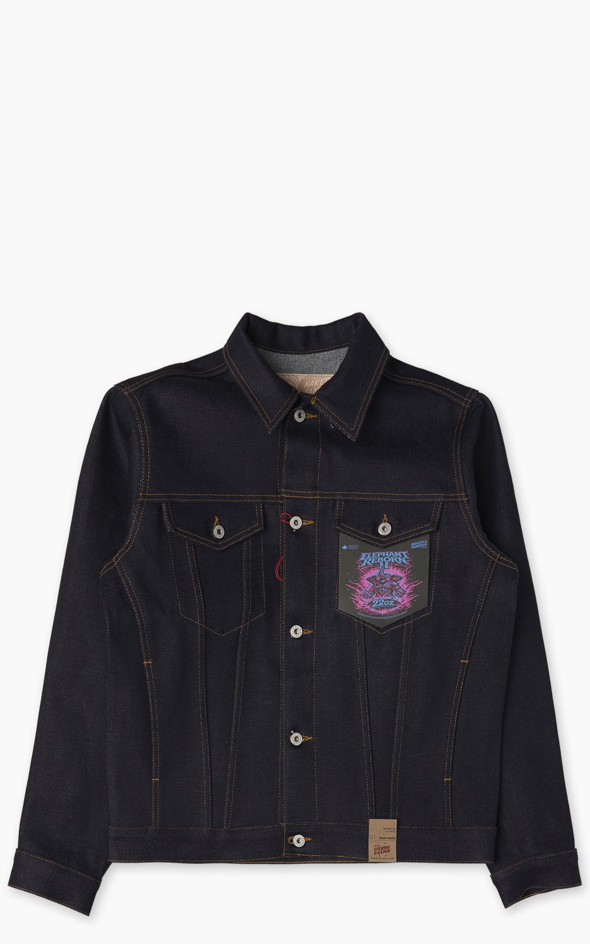 Naked & Famous Denim Denim Jacket Elephant 2 Reborn