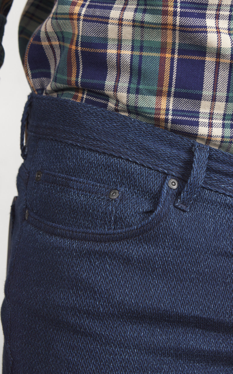 Naked & Famous Denim Weird Guy Yagasuri Denim Indigo