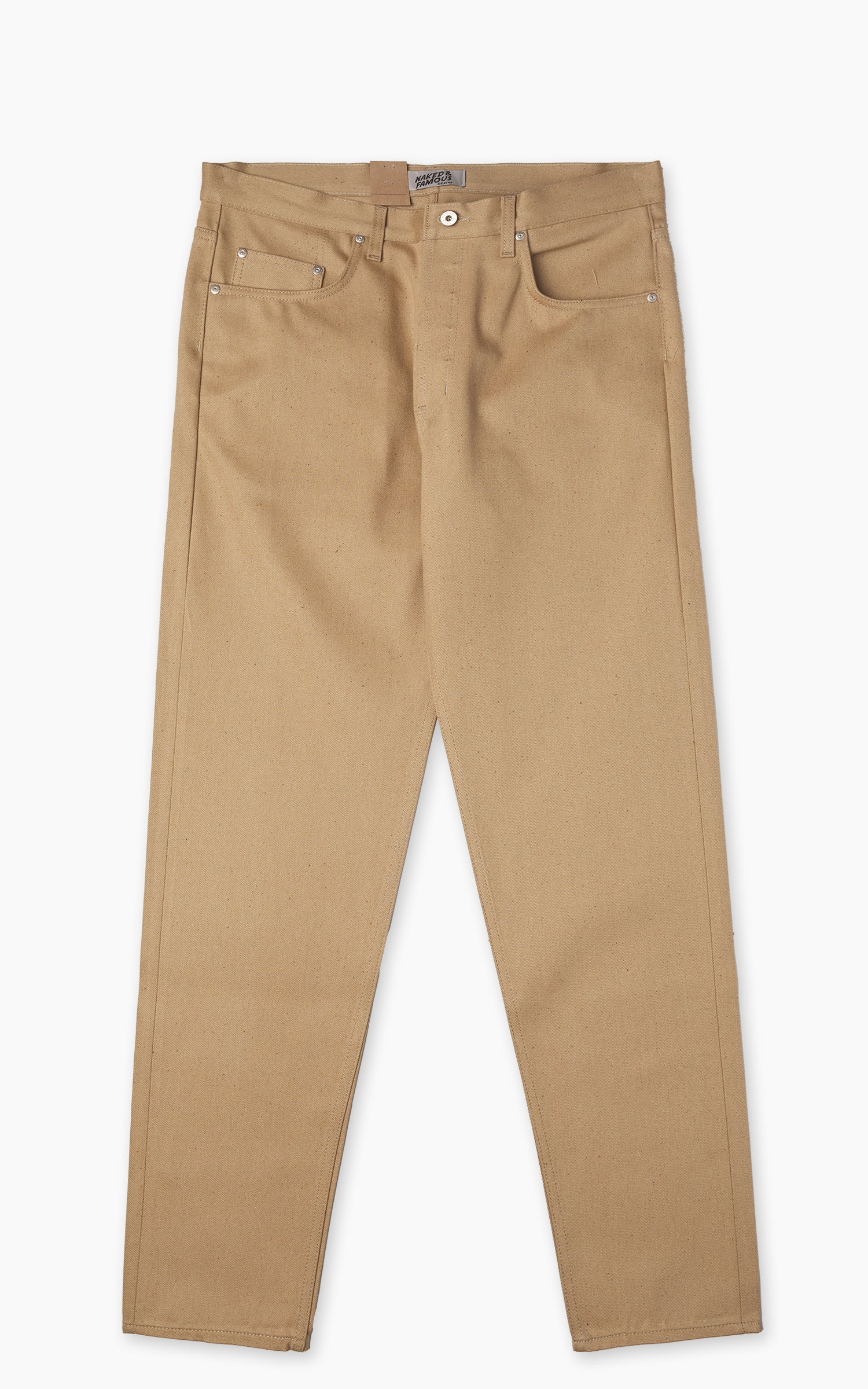 Naked & Famous Denim Easy Guy Brown Fox Selvedge Brown 13oz