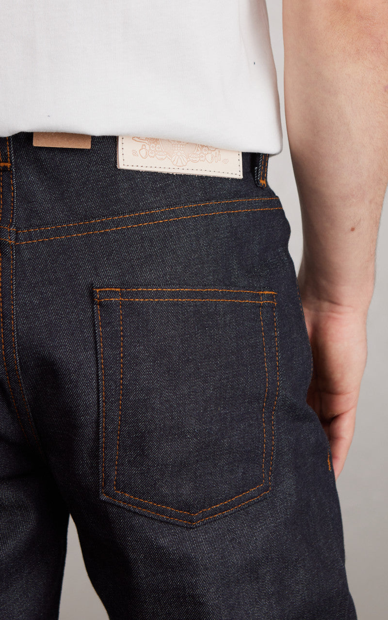 Naked & Famous Denim Easy Guy Dia De Los Muertos Selvedge Indigo 12.5oz