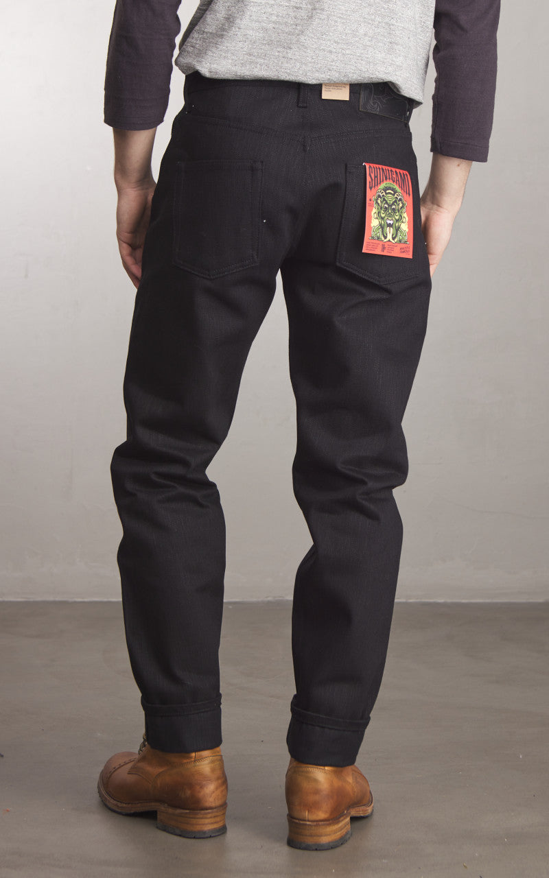 Naked & Famous Denim Easy Guy Shinigami Selvedge Black 18oz