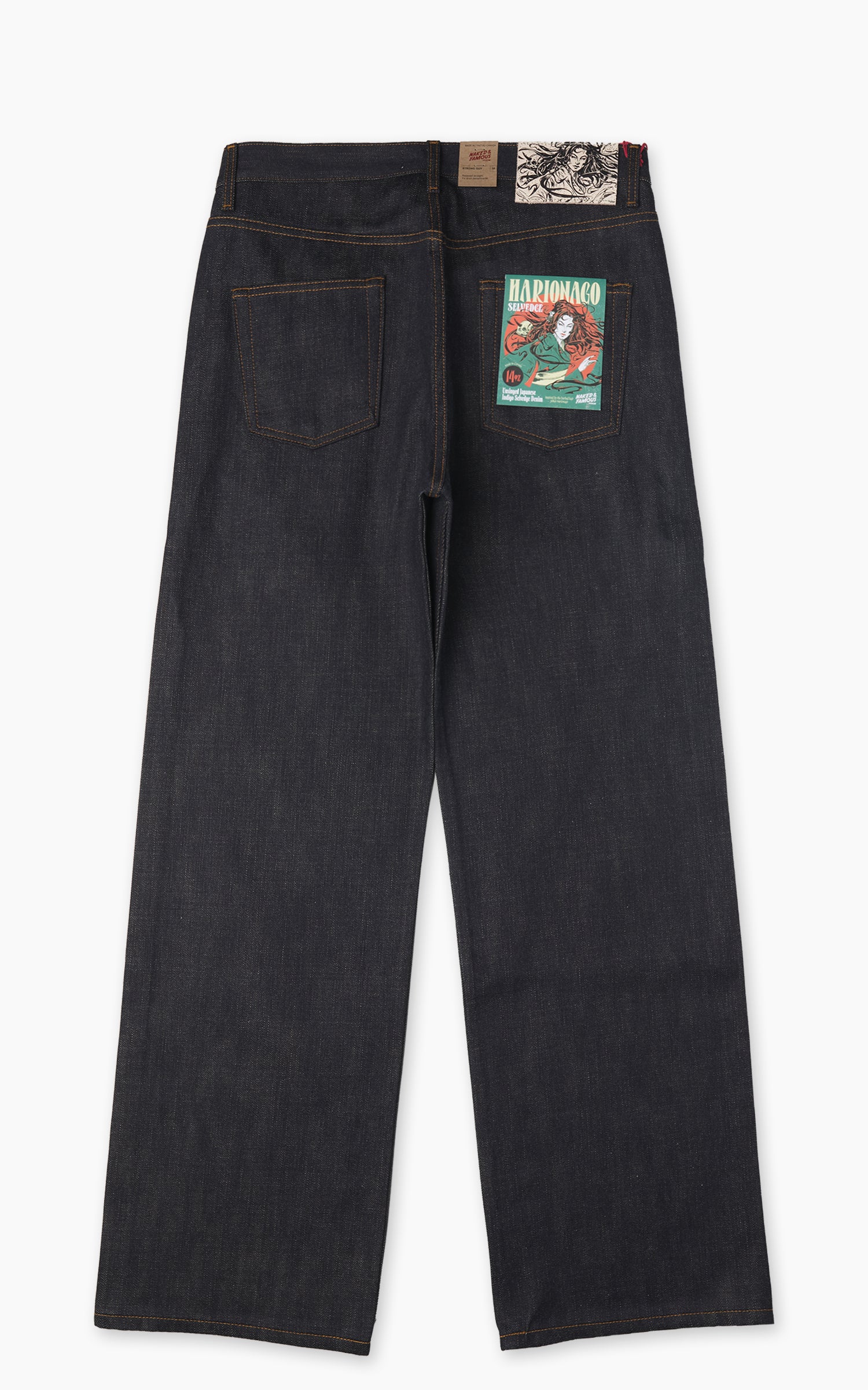 Naked & Famous Denim Strong Guy Harionago Selvedge Indigo 14oz