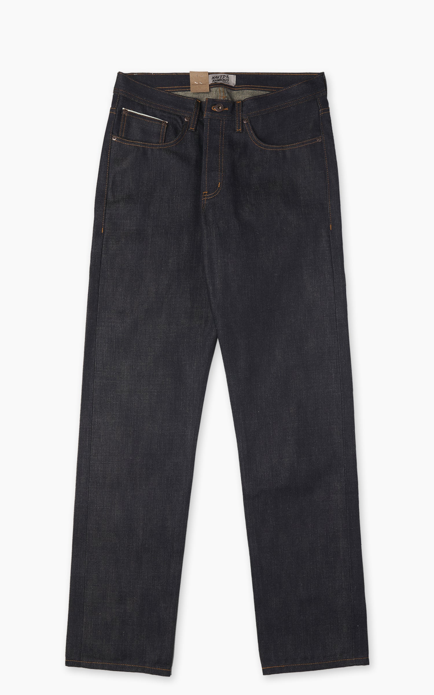 Naked & Famous Denim Weird Guy Harionago Selvedge Indigo 14oz