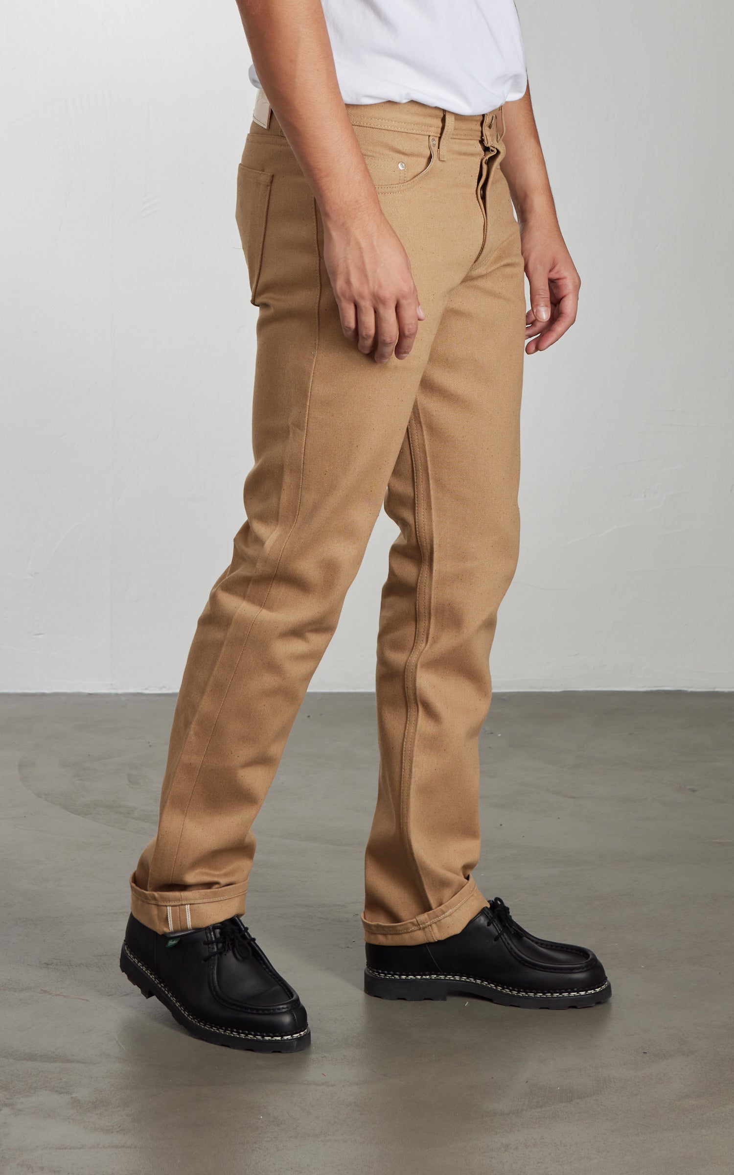 Naked & Famous Denim Weird Guy Brown Fox Selvedge Brown 13oz