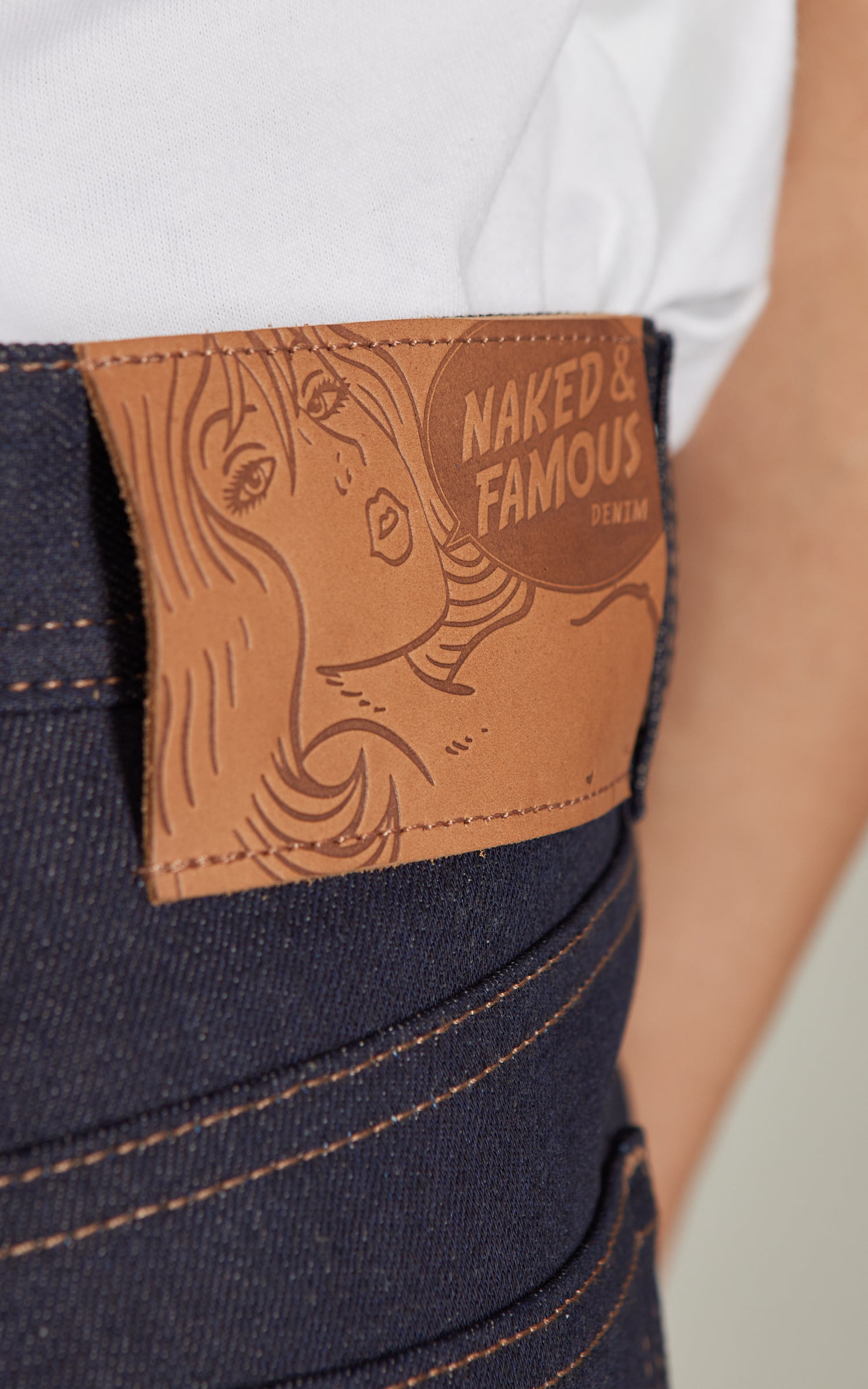 Naked & Famous Denim Weird Guy Coffee Dye Selvedge 12.5oz