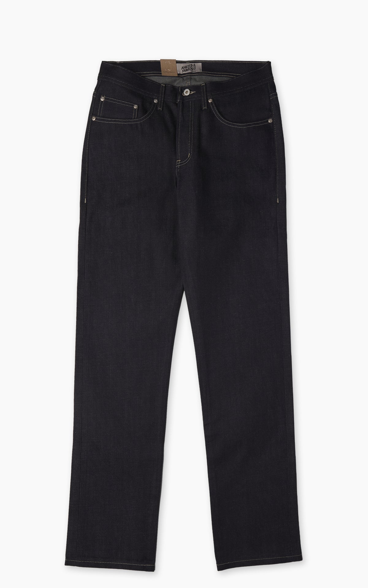 Naked & Famous Denim Weird Guy Fox Fibre Green Weft