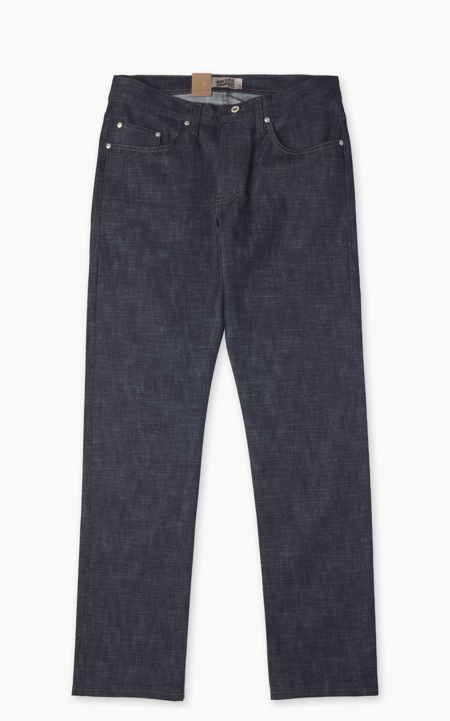 Naked & Famous Denim Weird Guy Greencast Stretch Selvedge Indigo 12.5oz