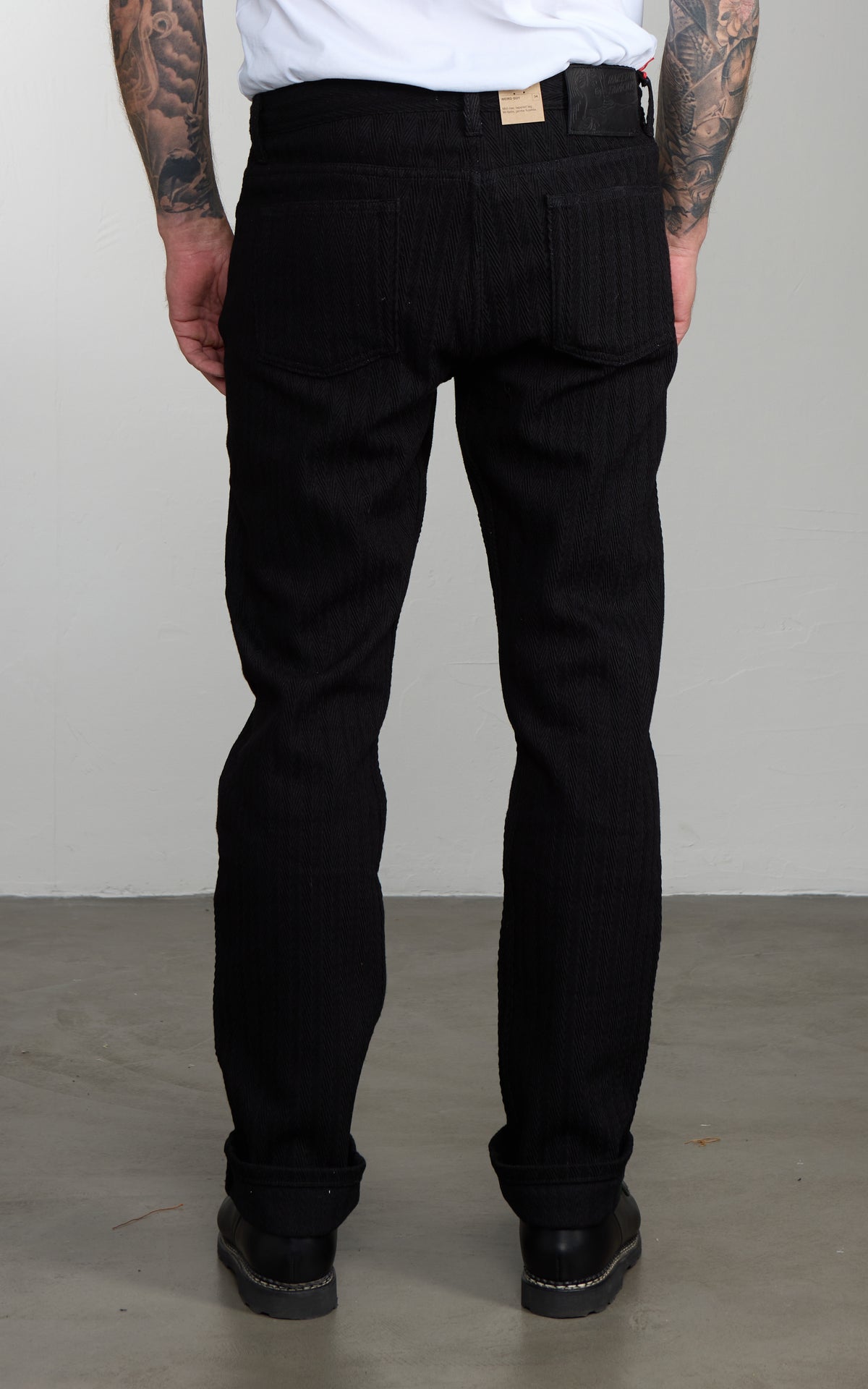 Naked & Famous Denim Weird Guy Black Sugiaya