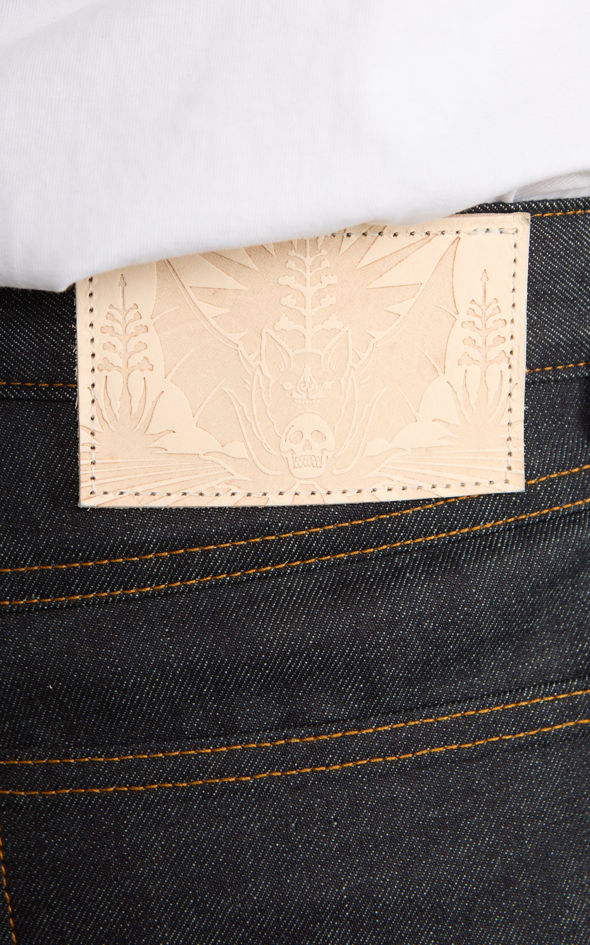 Naked & Famous Denim True Guy Dia De Los Muertos Selvedge Fledermaus