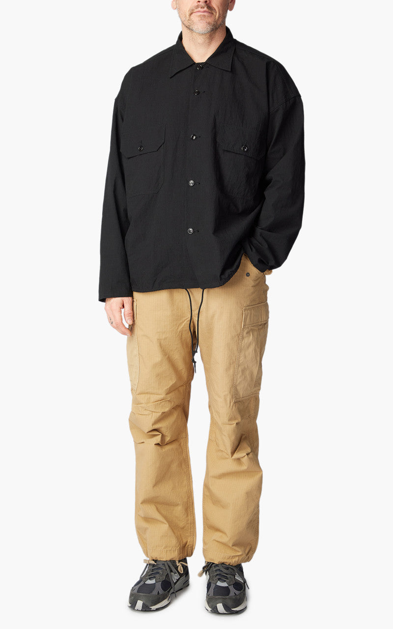 Nanamica Cotton Wool Deck Shirt Black