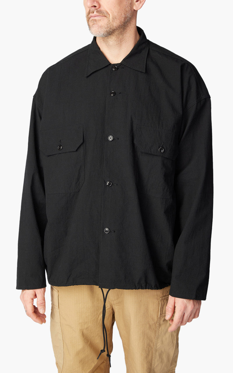 Nanamica Cotton Wool Deck Shirt Black