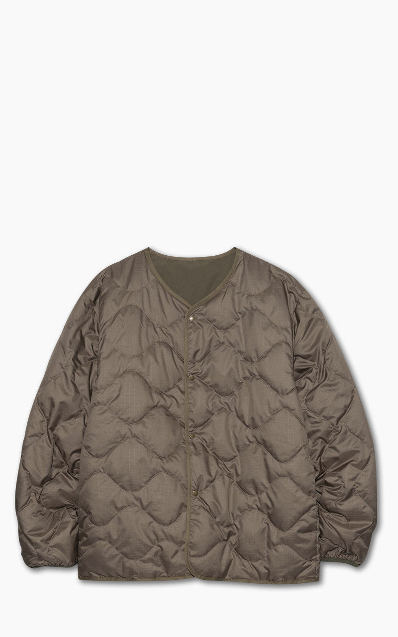 Nanamica Reversible Down Cardigan Khaki Beige