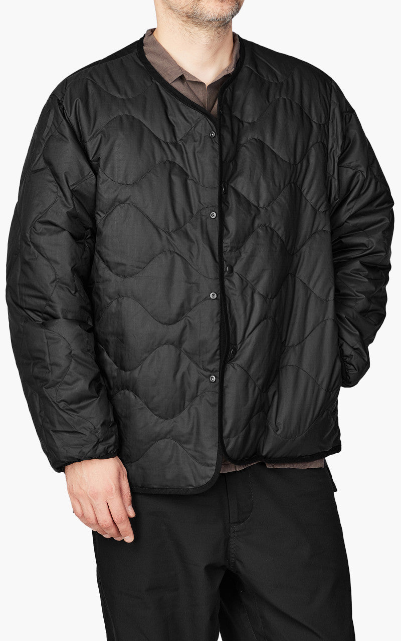 Nanamica Reversible Down Cardigan Black