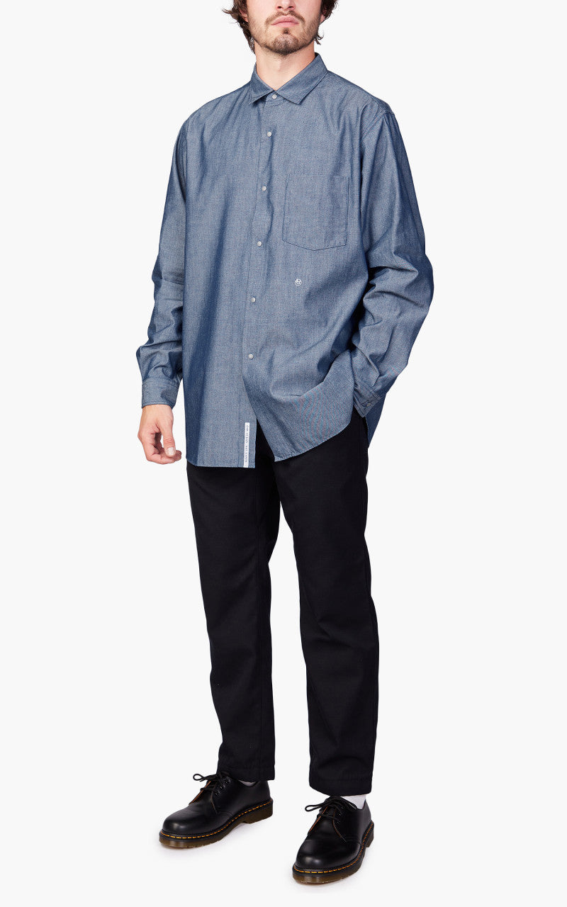 Nanamica Regular Collar Chambray Shirt Indigo