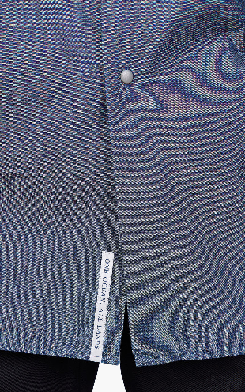 Nanamica Regular Collar Chambray Shirt Indigo