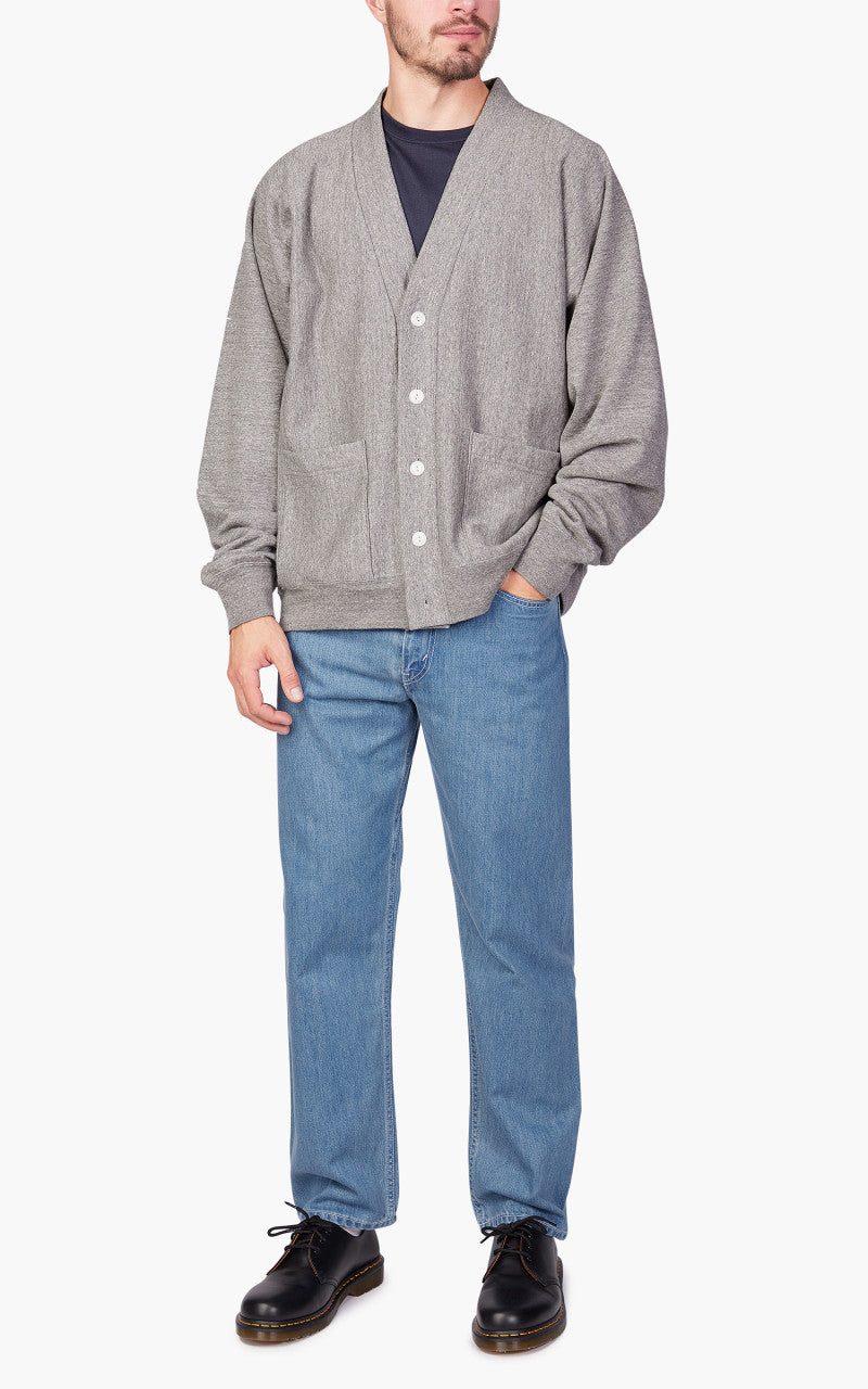 なで肩 Nanamica Kodenshi Sweat Cardigan Heather Grey