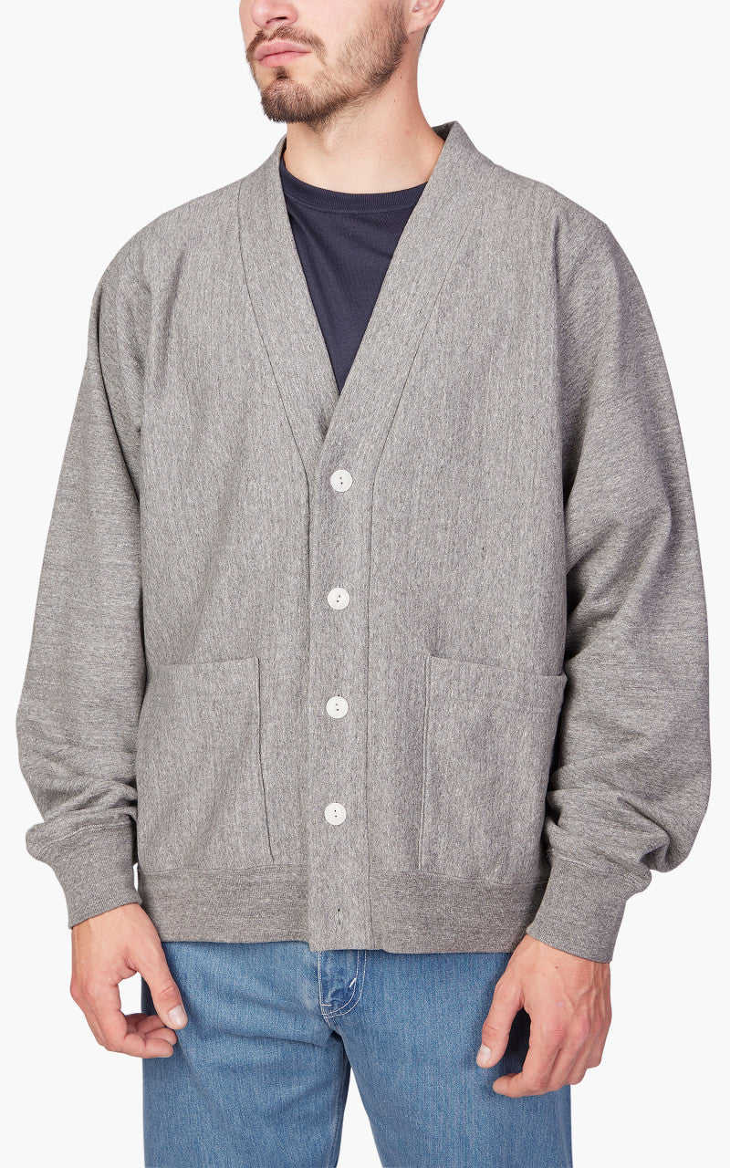 Nanamica Kodenshi Sweat Cardigan Heather Grey