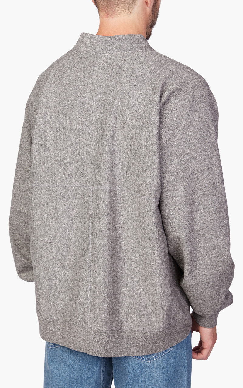 Nanamica Kodenshi Sweat Cardigan Heather Grey