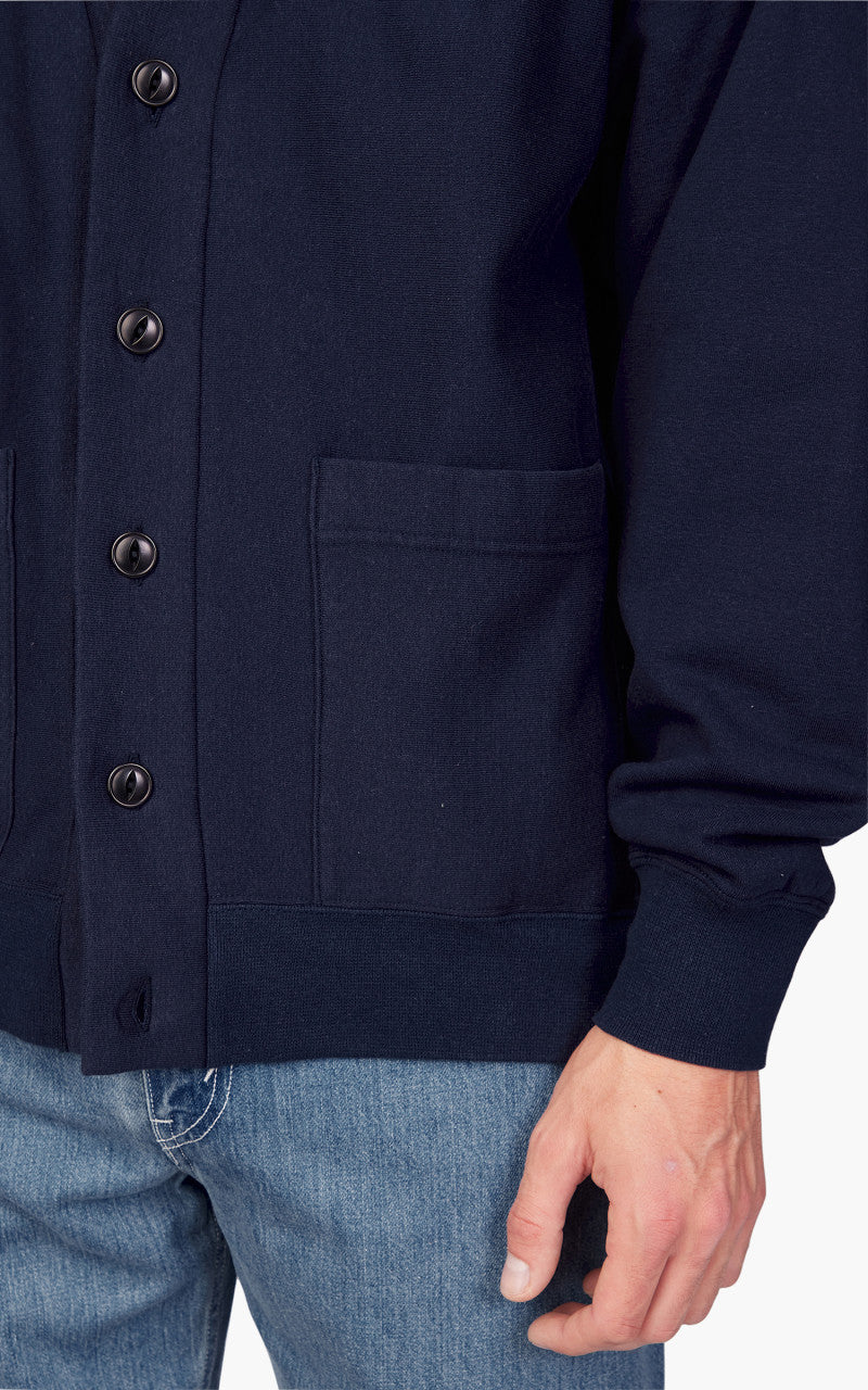 Nanamica Kodenshi Sweat Cardigan Dark Navy