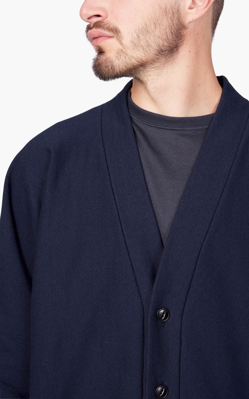 Nanamica Kodenshi Sweat Cardigan Dark Navy