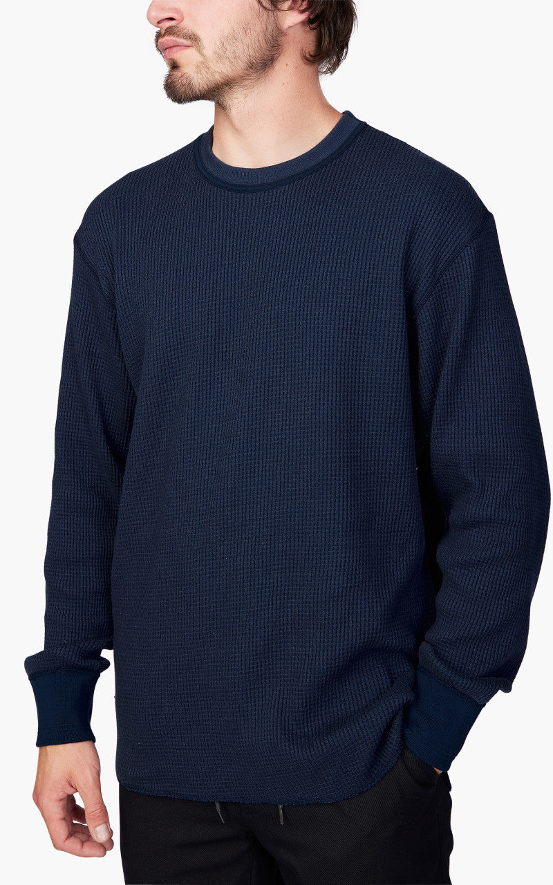 Nanamica Crew Neck L/S Thermal Tee Navy
