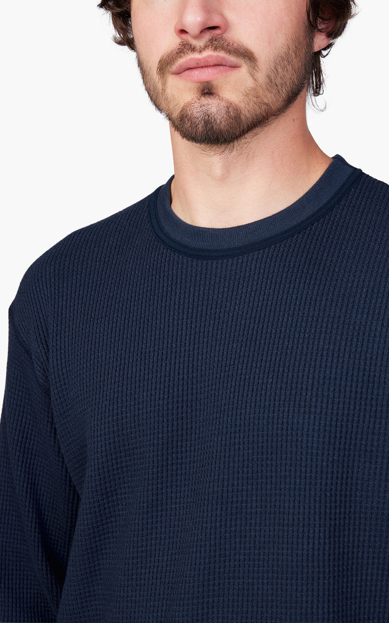 Nanamica Crew Neck L/S Thermal Tee Navy