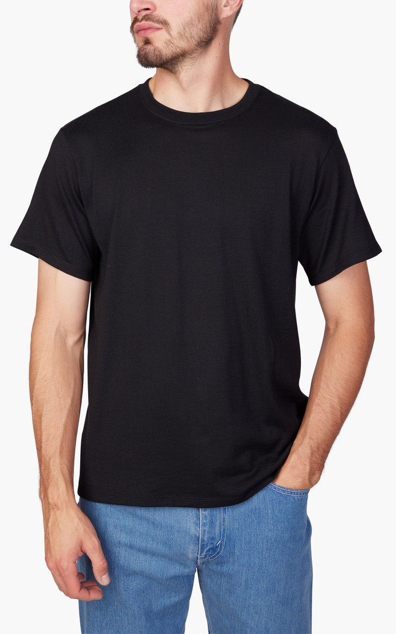 Nanamica Loopwheel Coolmax Jersey Tee Black