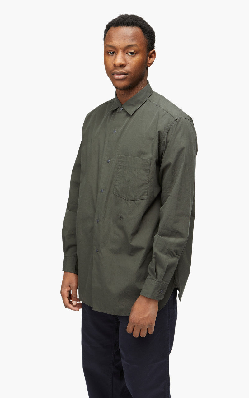 Nanamica Regular Collar Wind Shirt Charcoal