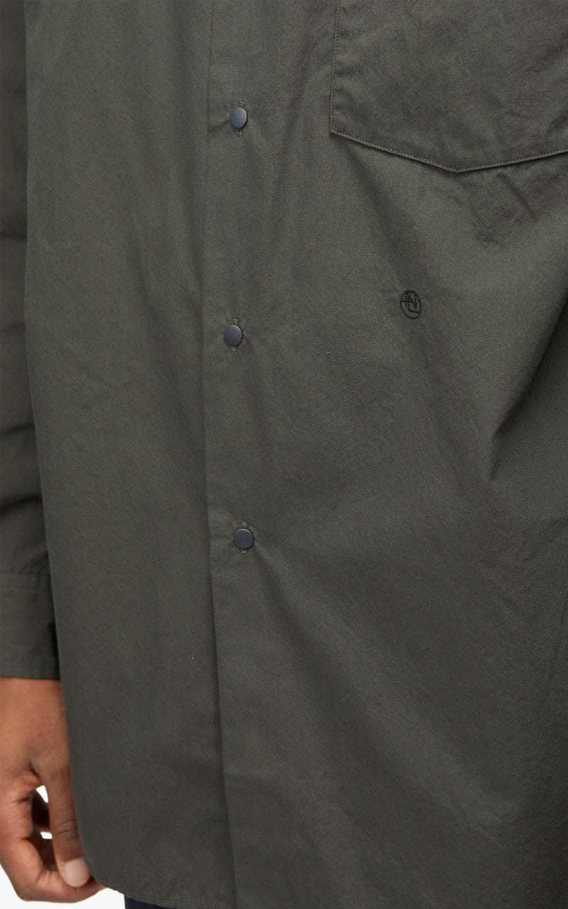 Nanamica Regular Collar Wind Shirt Charcoal
