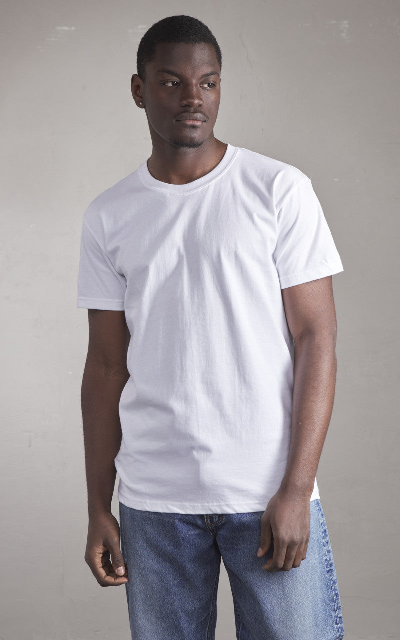 Naked & Famous Denim Circular Knit T-Shirt White