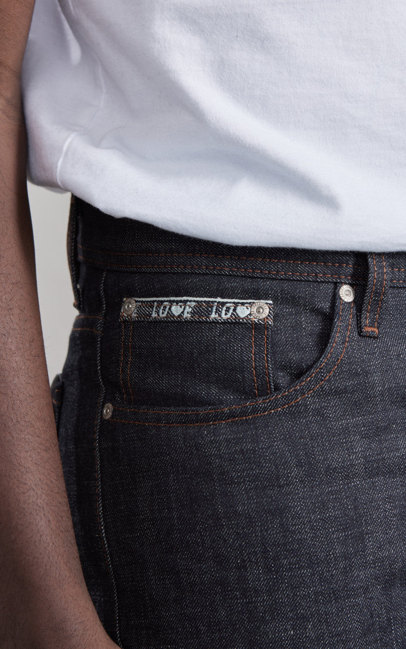 Naked & Famous Denim Weird Guy Love & Peace Selvedge 12.5oz