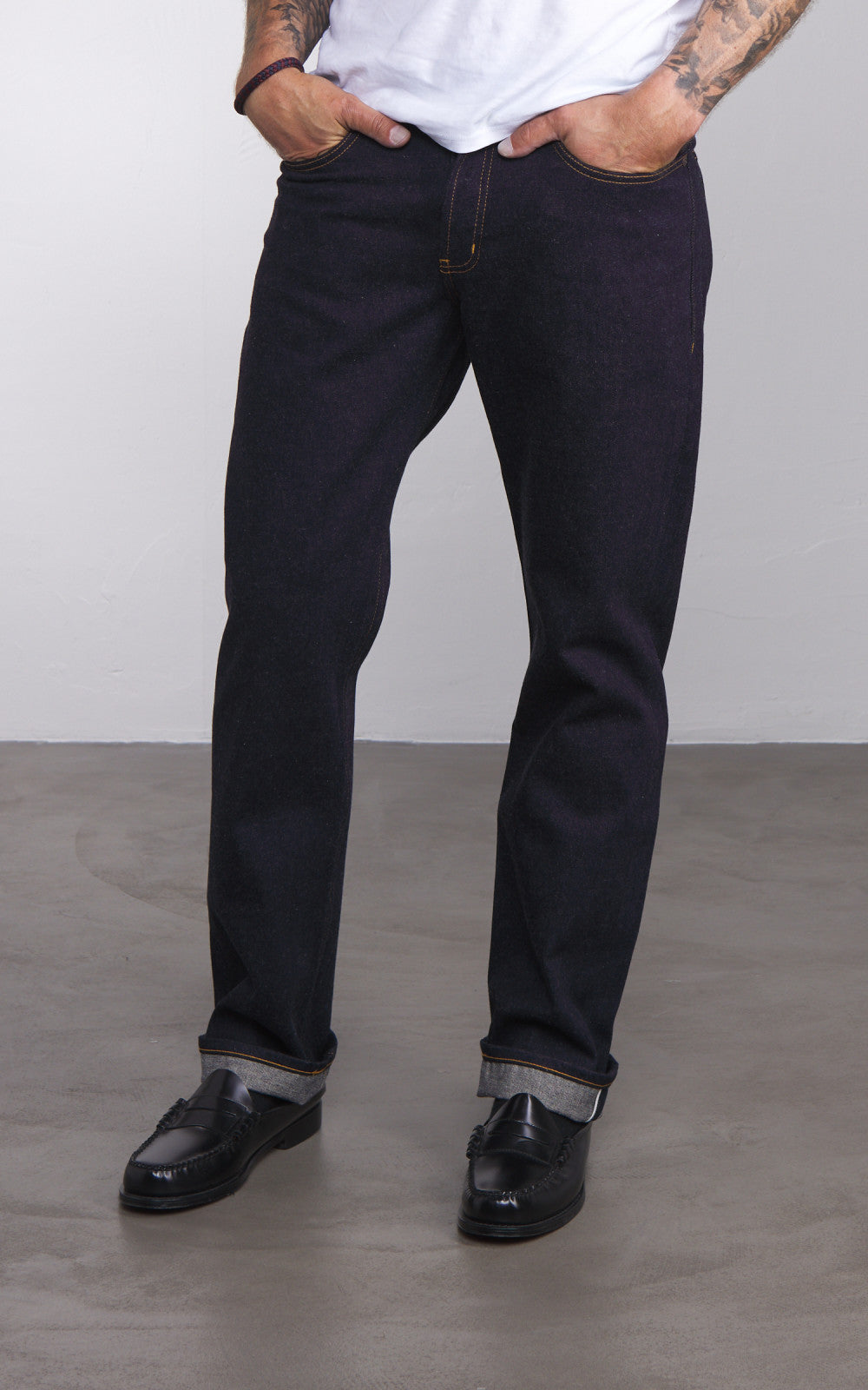 Naked & Famous Denim Weird Guy Sea Island Selvedge Indigo 12oz