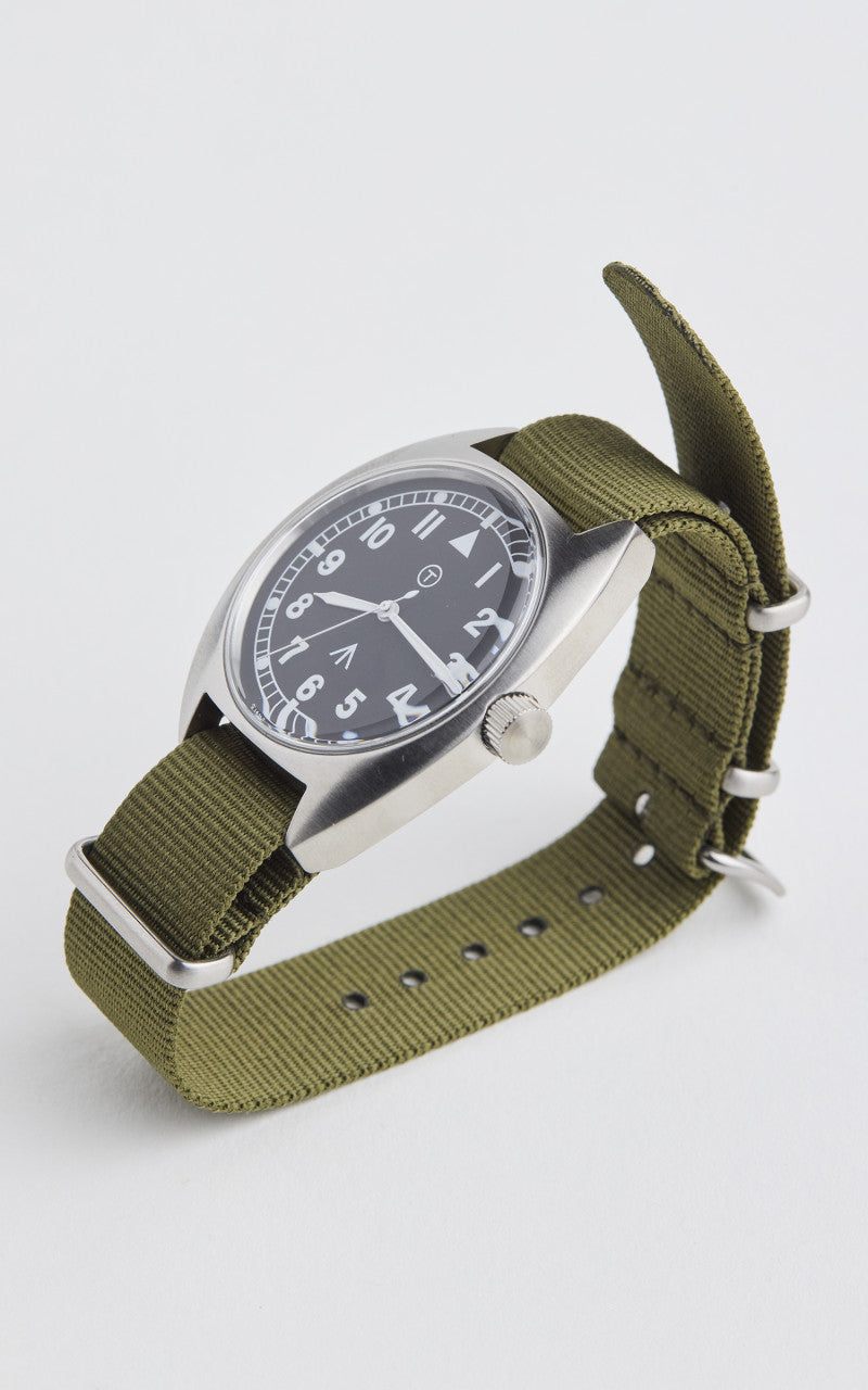 Naval Watch Company MIL-02A Naval Military Watch Black Dial Khaki