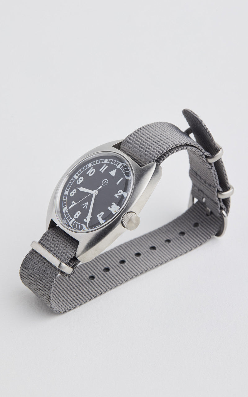Naval Watch Company MIL-02A Naval Military Watch Black Dial Grey