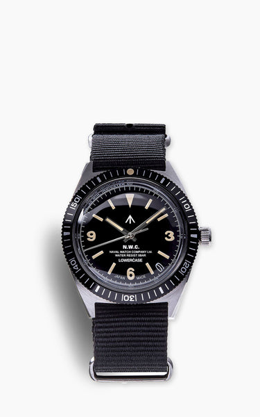 Naval Watch Company by LOWERCASE FRXB002 Quartz Watch Black Dial Black