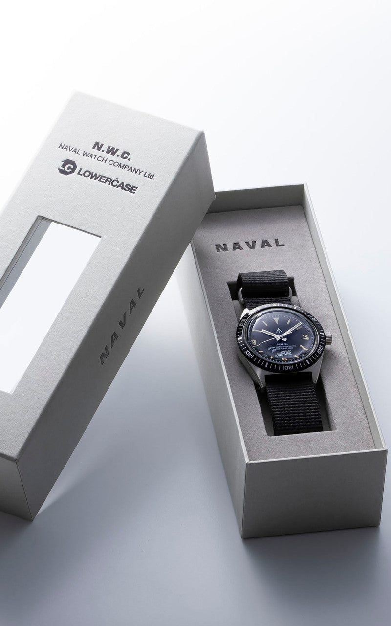 Naval Watch Company by LOWERCASE FRXB002 Quartz Watch Black Dial Black
