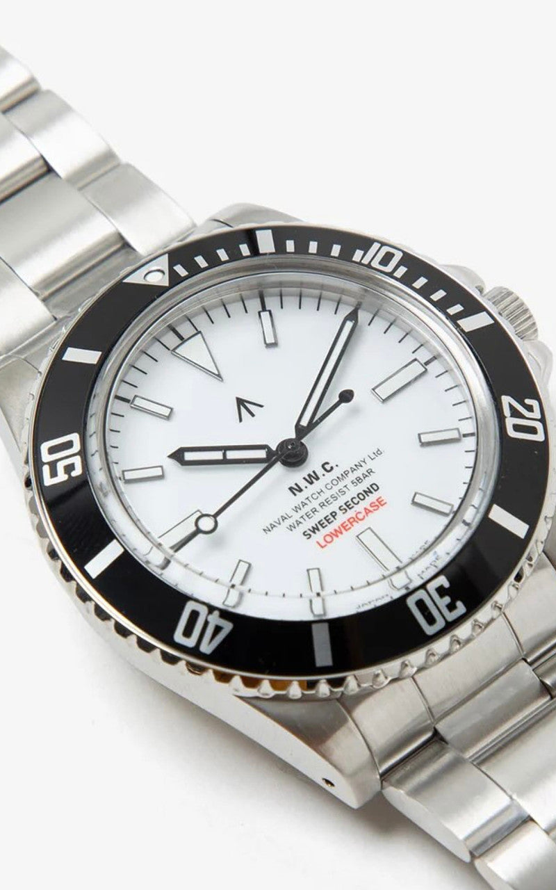 Naval Watch Company by LOWERCASE FRXE006 Sweep Second White Dial Metal
