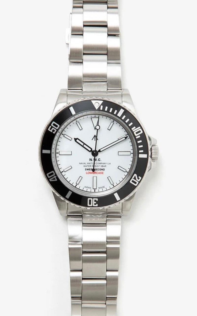 Naval Watch Company by LOWERCASE FRXE006 Sweep Second White Dial Metal