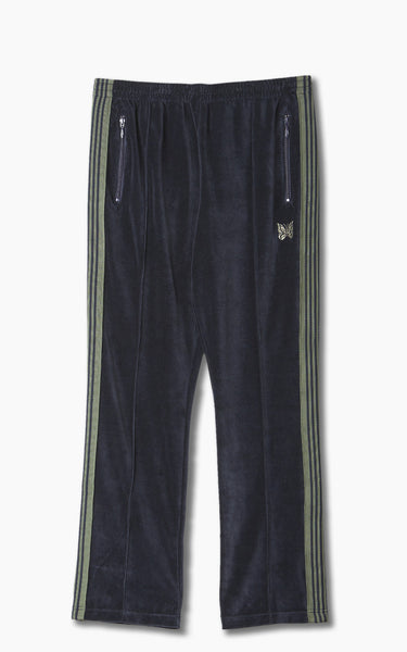 Needles Narrow Track Pant C/Pe Velour Navy