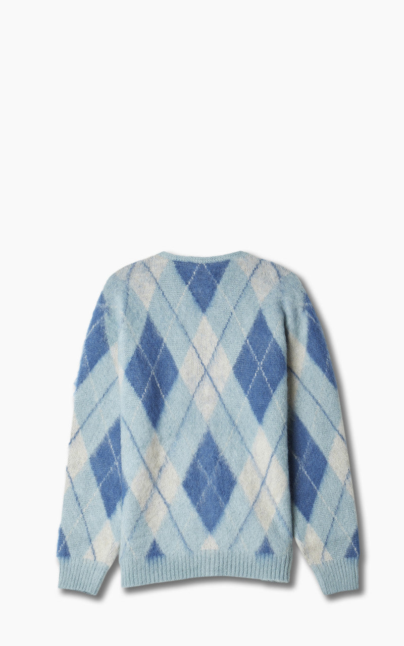 Needles Mohair Cardigan Argyle Lt. Blue