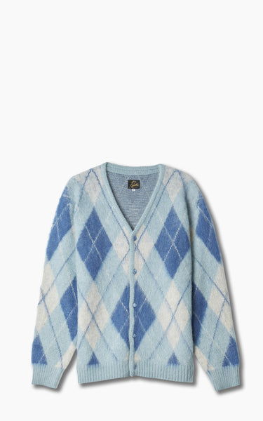 Needles Mohair Cardigan Argyle Lt. Blue