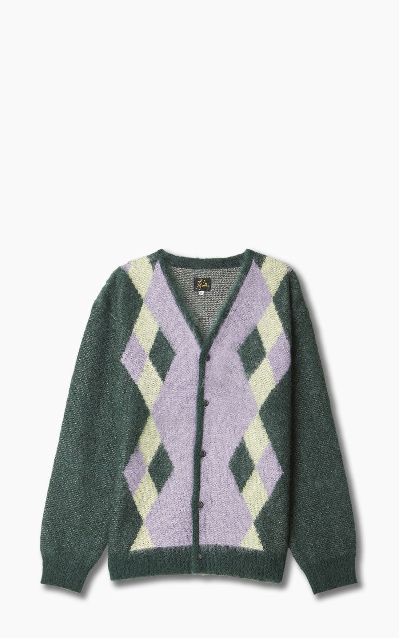 Needles Mohair Cardigan Diamond Green